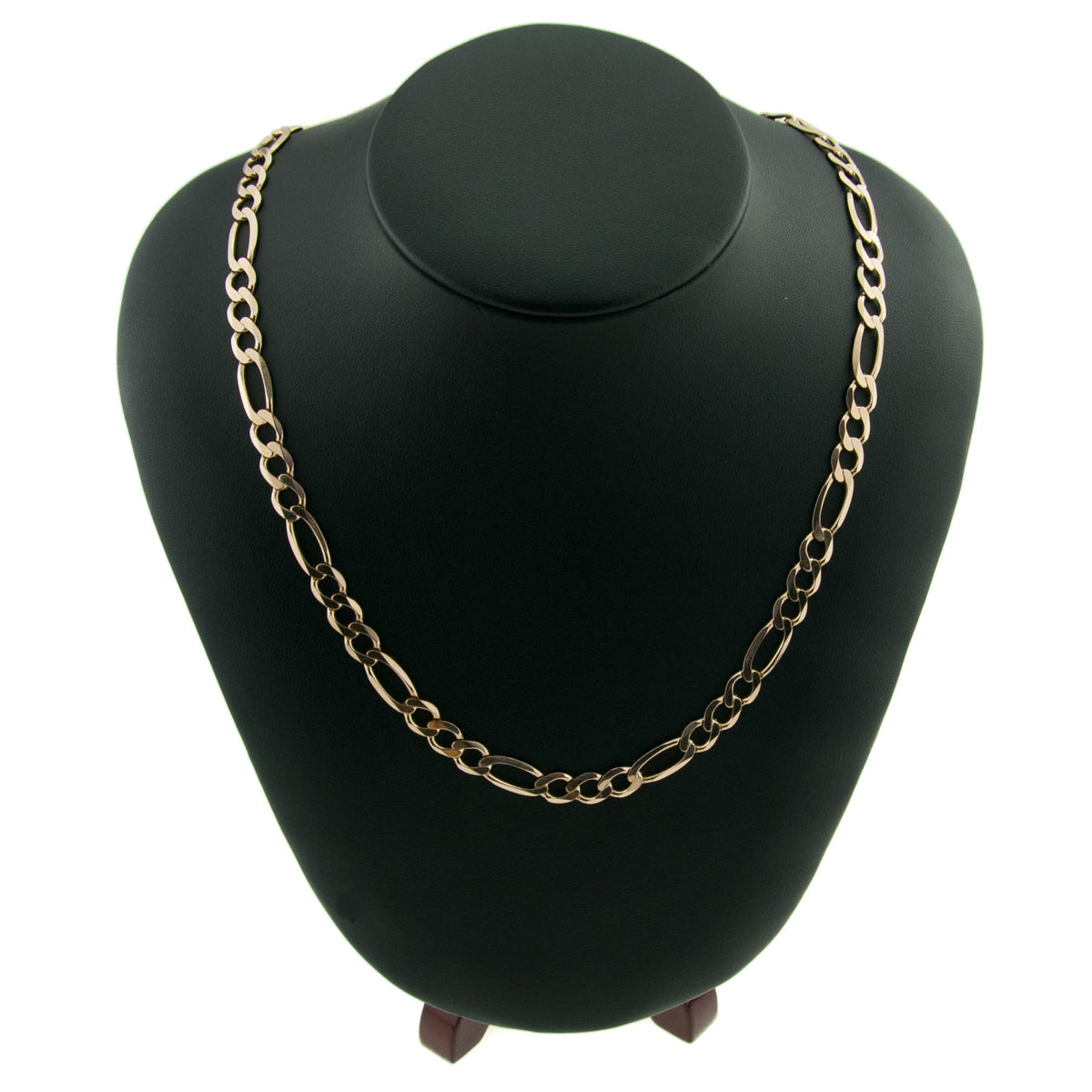 9ct Yellow Gold 21" Figaro Chain - 21.40g
