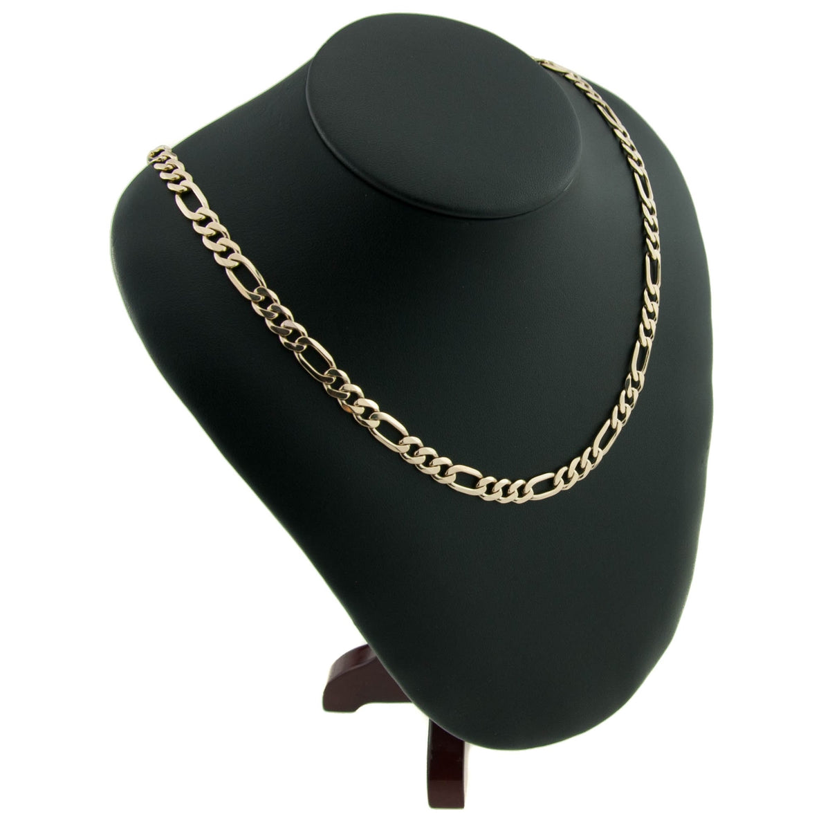 9ct Yellow Gold Gents Figaro 20" Chain - 31.80g
