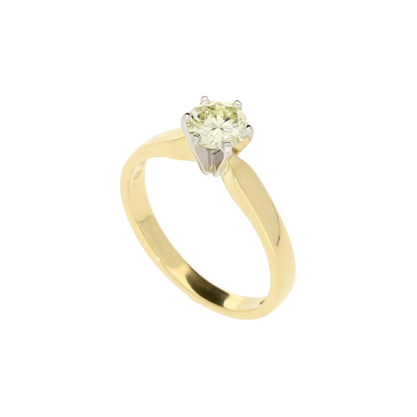 18ct Yellow Gold 0.66ct Diamond Engagement Ring