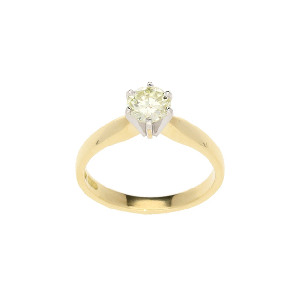 18ct Yellow Gold 0.66ct Diamond Engagement Ring