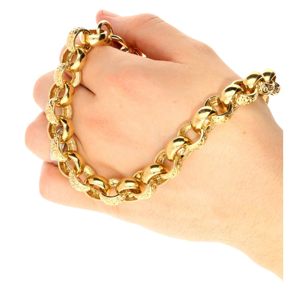 Heavy 9ct Yellow Gold 22 inch Belcher Chain - 178.5 grams