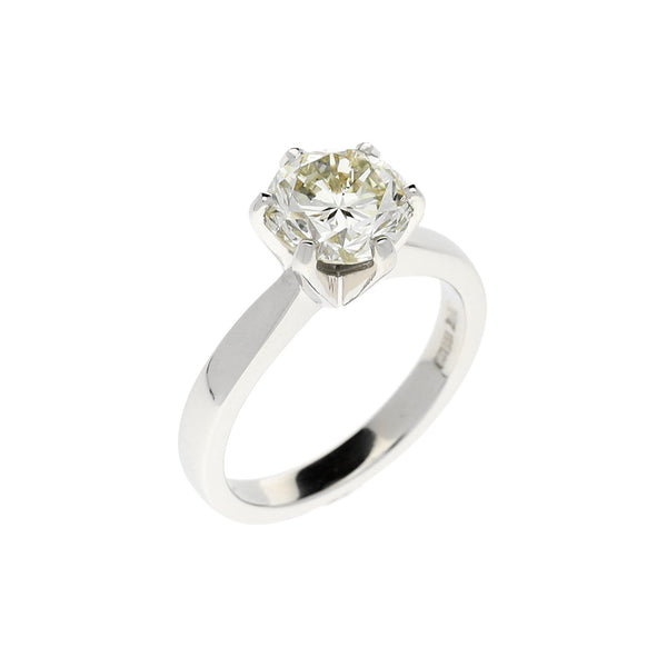 Platinum 2.17ct Diamond Engagement Ring