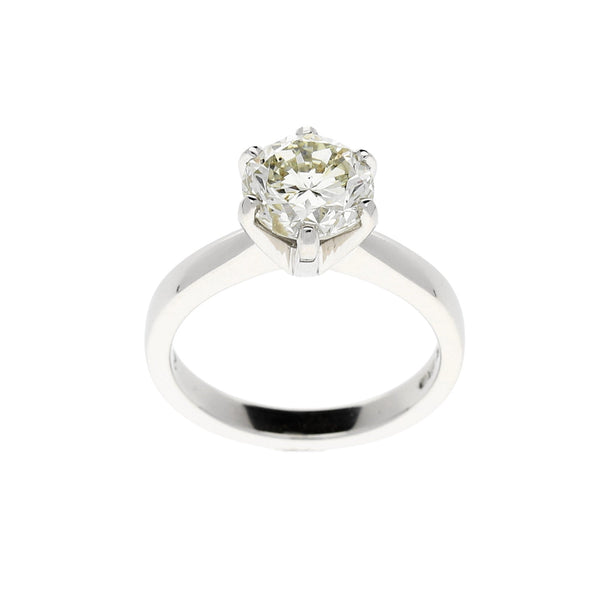 Platinum 2.17ct Diamond Engagement Ring