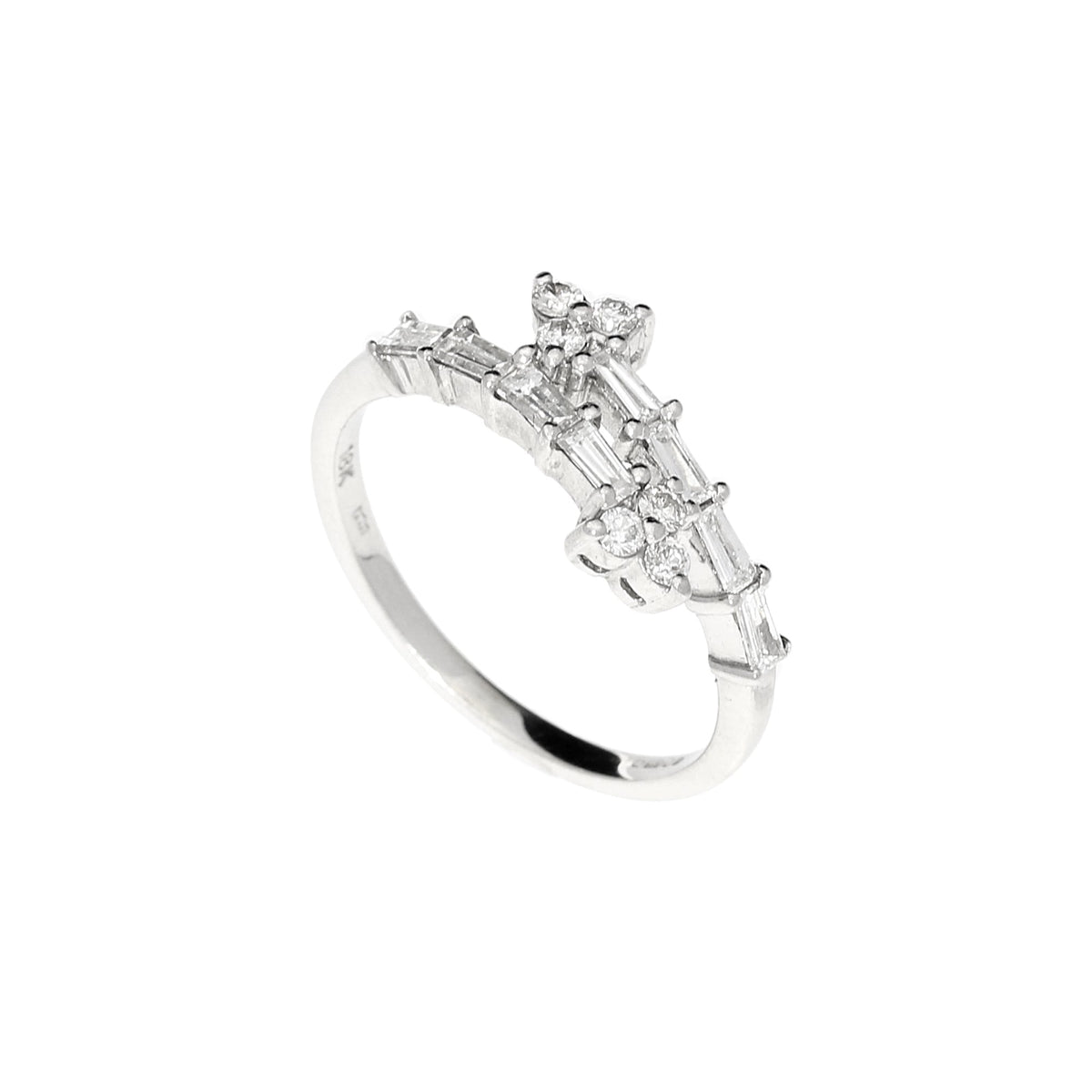 18ct White Gold Fancy 0.44ct Diamond Ring