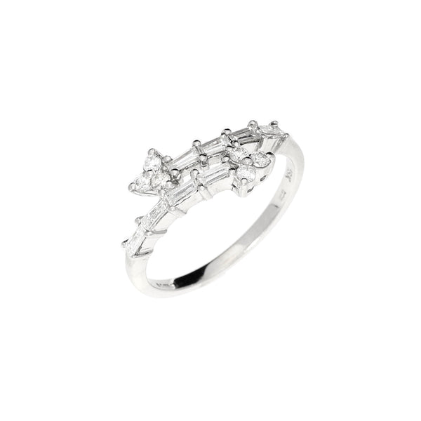 18ct White Gold Fancy 0.44ct Diamond Ring