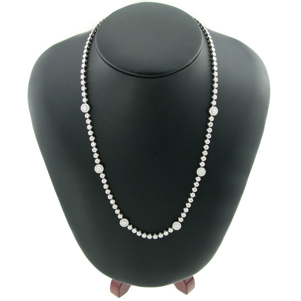 18ct White Gold 4.50ct Diamond Necklace
