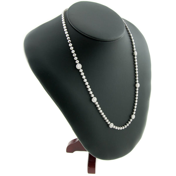 18ct White Gold 4.50ct Diamond Necklace