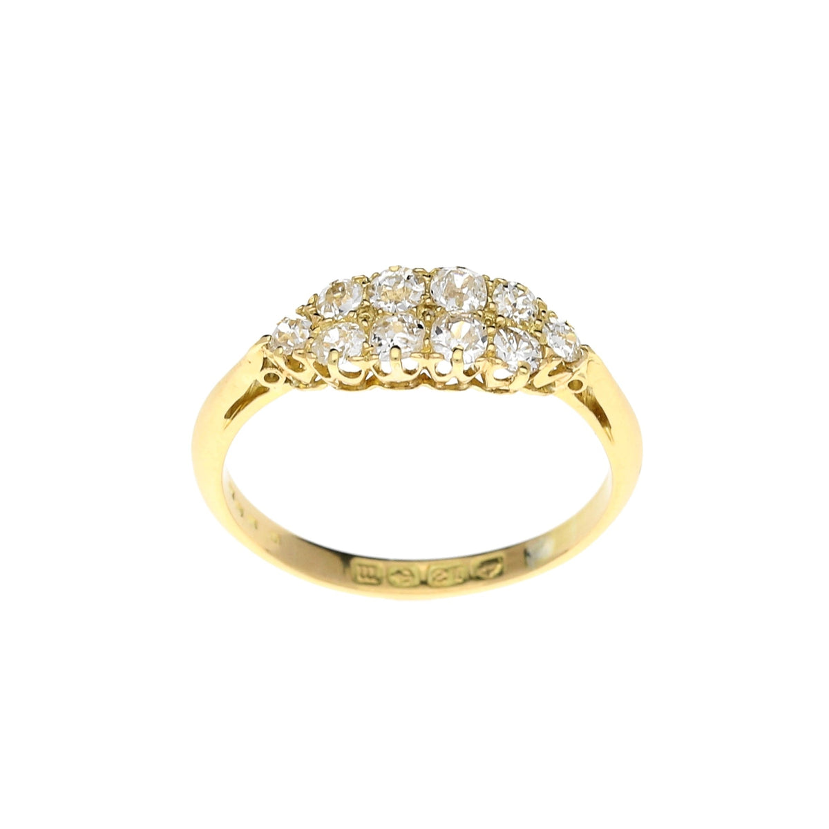 18ct Yellow Gold 0.62ct Fancy Cluster Ring
