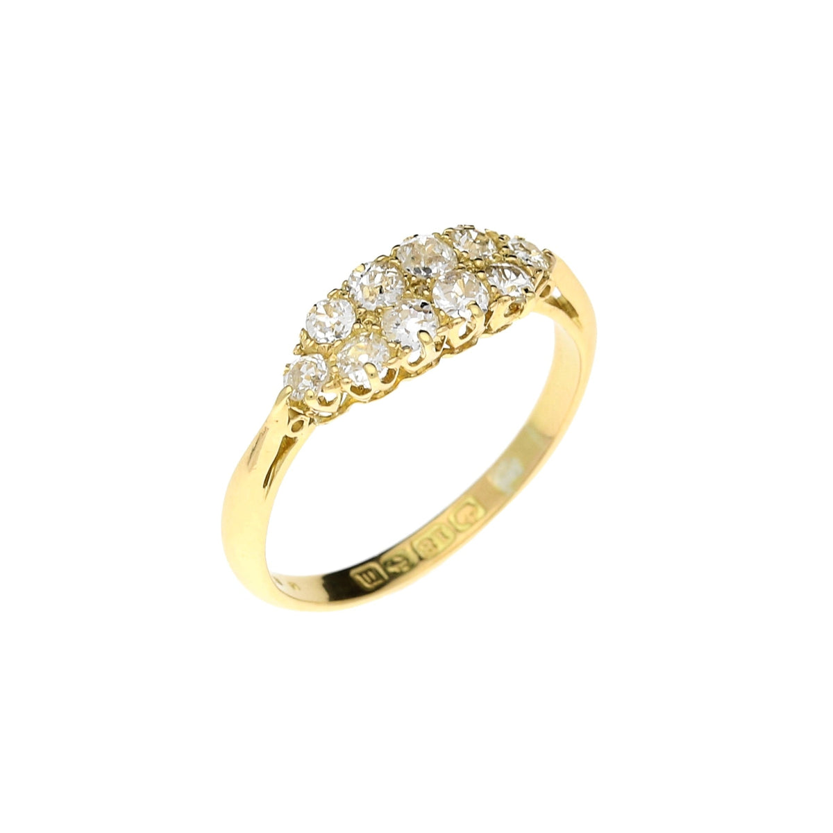 18ct Yellow Gold 0.62ct Fancy Cluster Ring