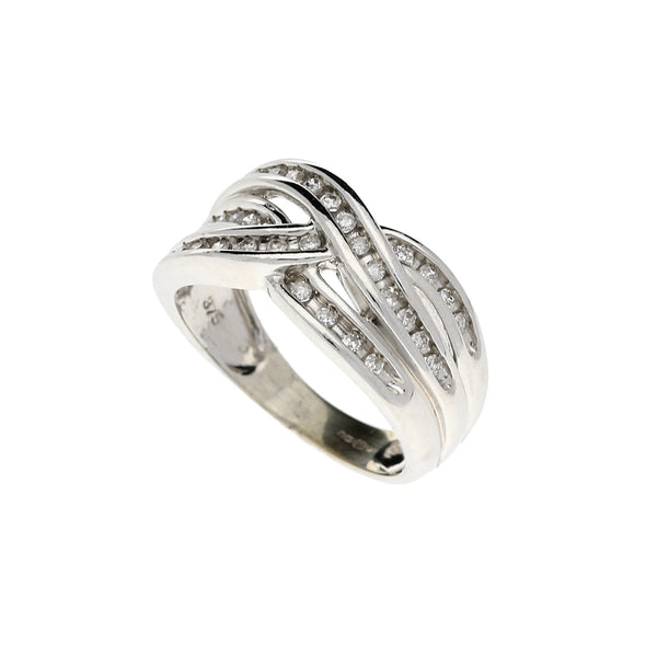 9ct White Gold 0.25ct Fancy Diamond Ring