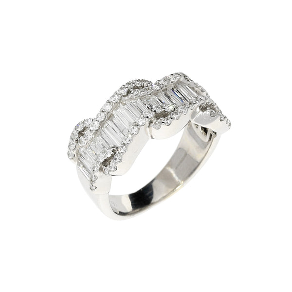 18ct White Gold 1.28ct Fancy Diamond Ring