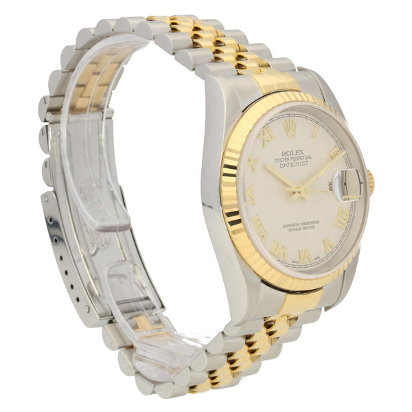 Datejust 16233 - Gents Watch - Cream Pyramid Dial - 2001