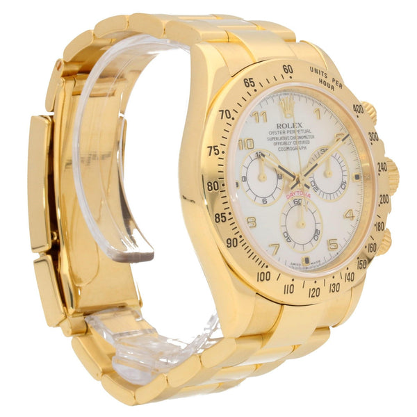 Daytona 116528 - Gold Gents Watch - Mother of Pearl Dial - 2010