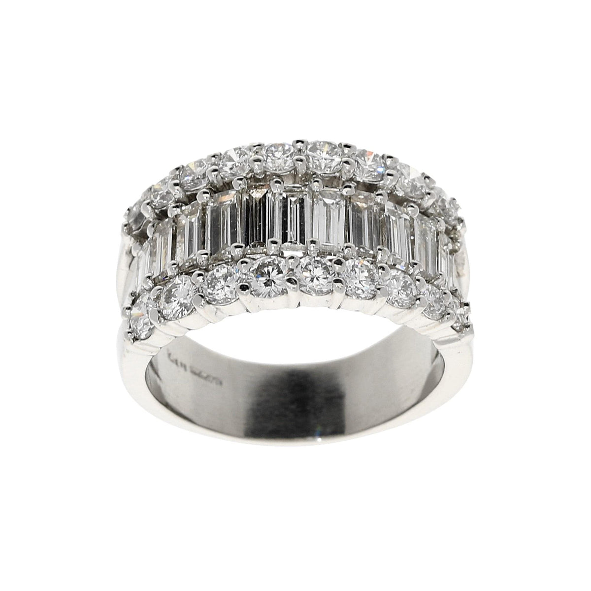 Platinum 3.31ct Diamond Cluster Ring