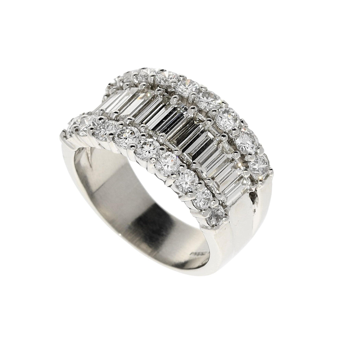 Platinum 3.31ct Diamond Cluster Ring
