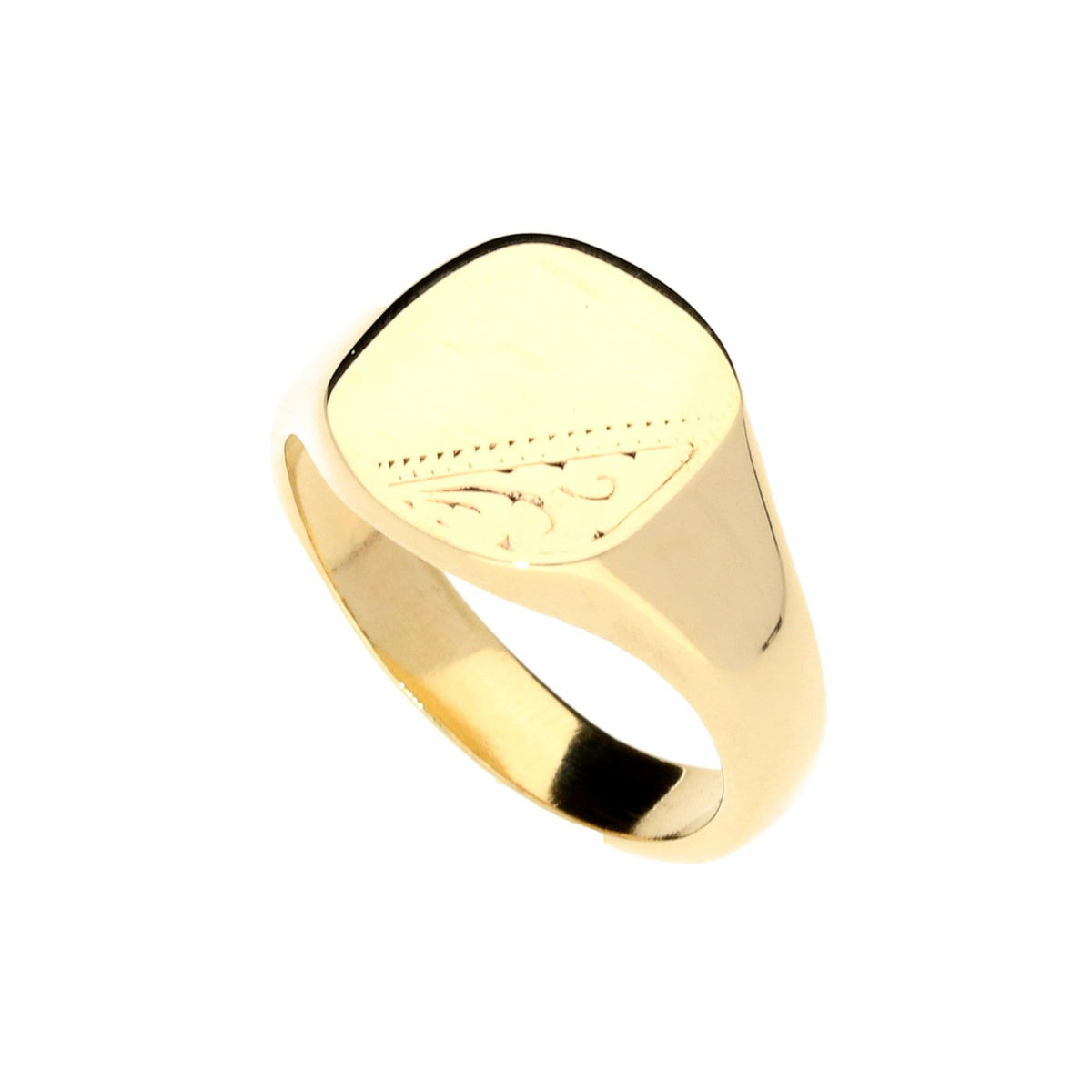 9ct Yellow Gold Gents Ring - 9.00g