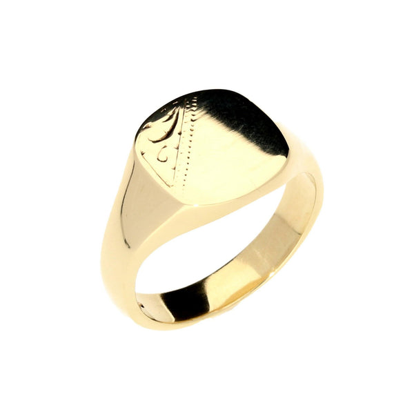 9ct Yellow Gold Gents Ring - 9.00g