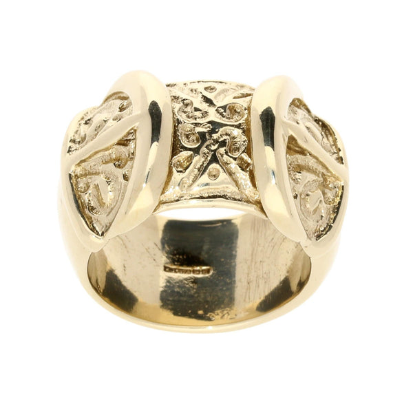 27.60g Heavy Yellow Gold Buckle Ring
