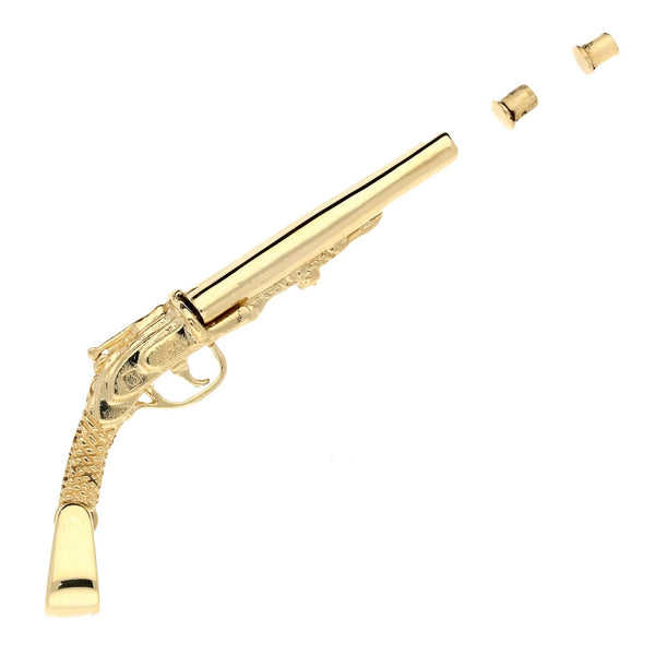 9ct Yellow Gold Shotgun Pendant - 13.10g