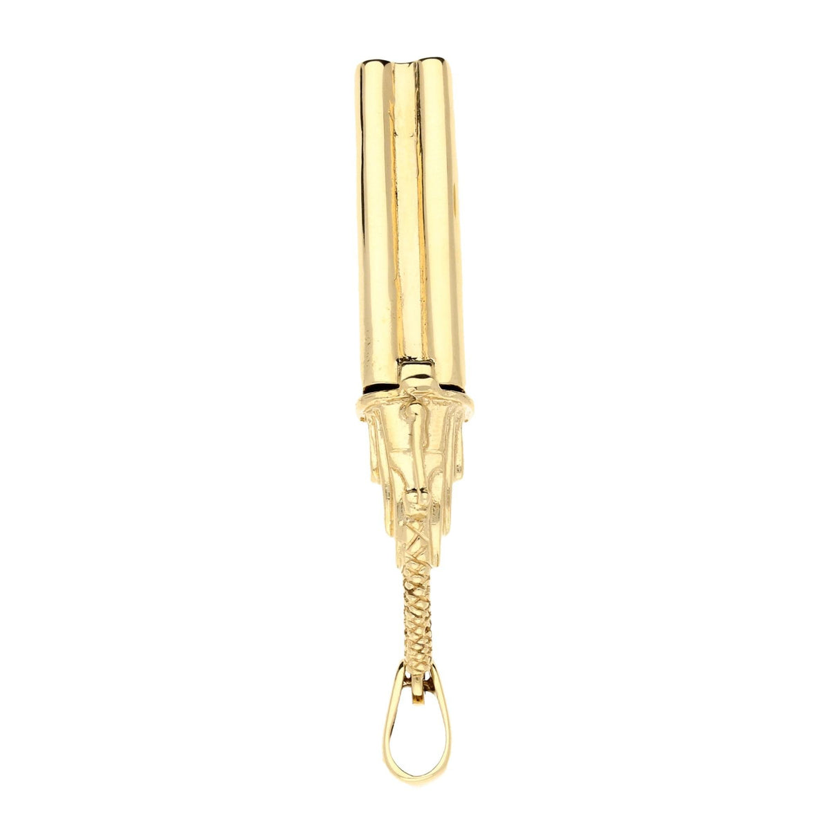 9ct Yellow Gold Shotgun Pendant - 13.10g