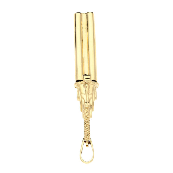 9ct Yellow Gold Shotgun Pendant - 13.10g