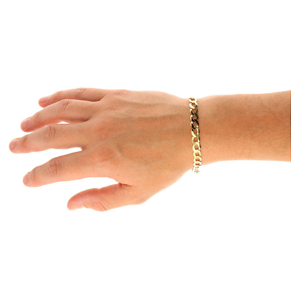 9ct Yellow Gold Curb Bracelet - 8.10g