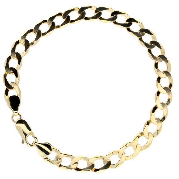 9ct Yellow Gold Curb Bracelet - 8.10g