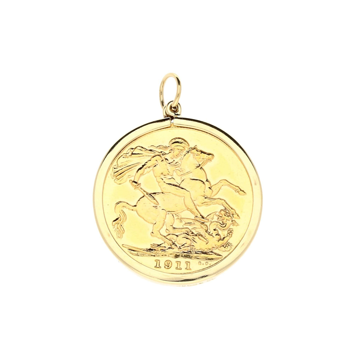 Yellow Gold 1911 Full Sovereign & Mount - 9.00g