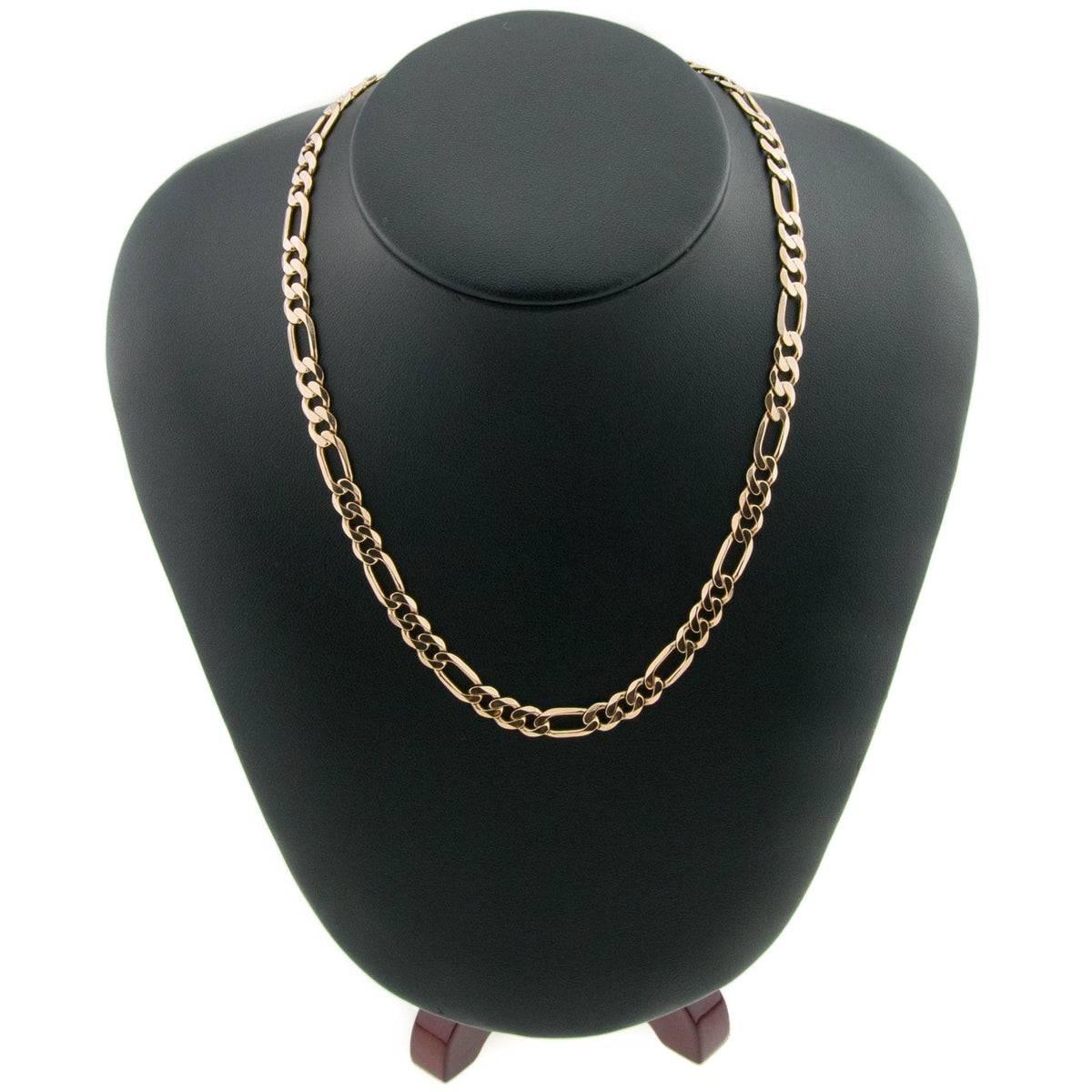 9ct Yellow Gold 24 Inch Mens Figaro Chain - 29.80g
