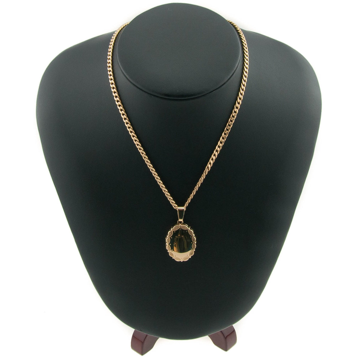 9ct Yellow Gold Locket & Chain - 10.50g