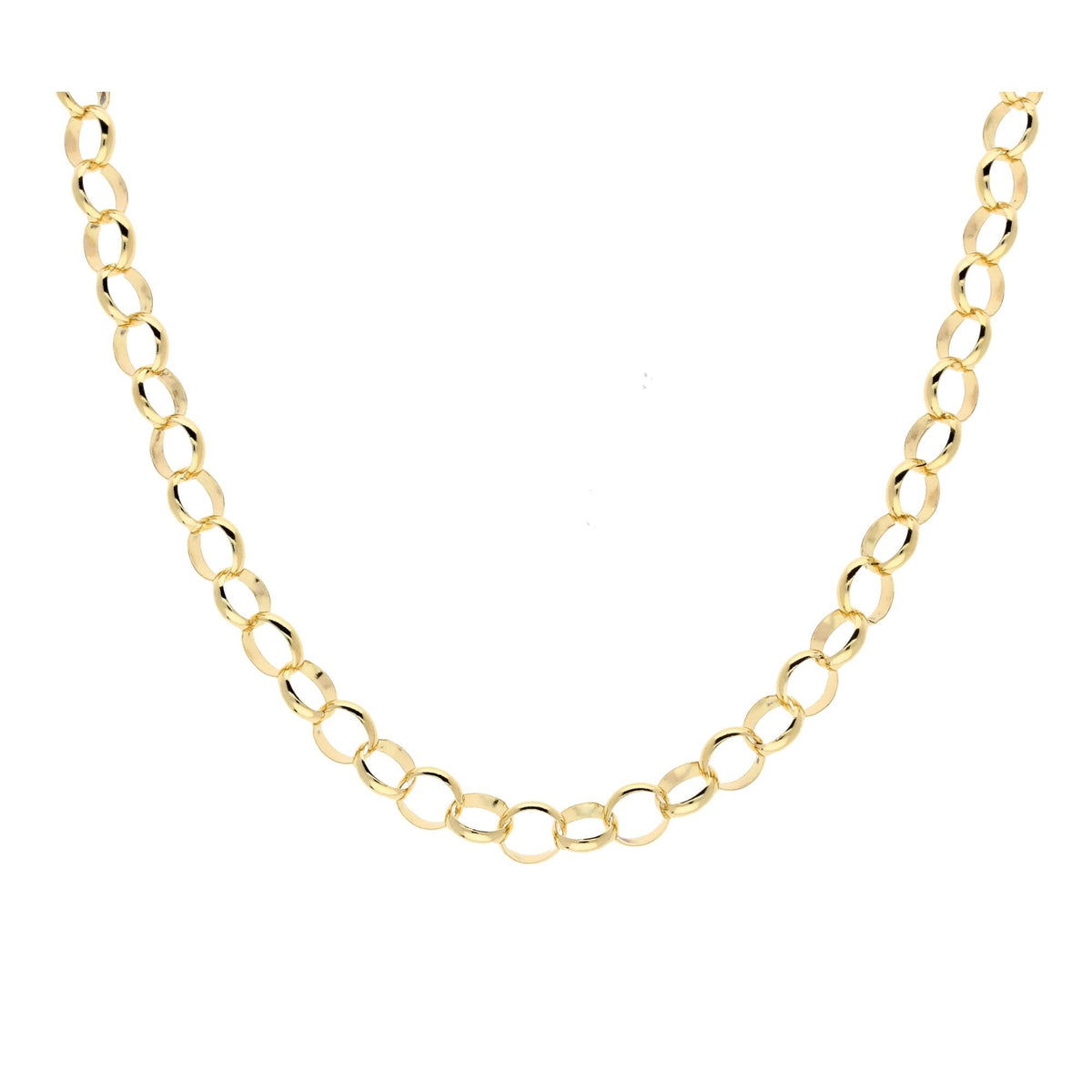 Ladies 22" 9ct Yellow Gold Belcher Chain - 13.00g