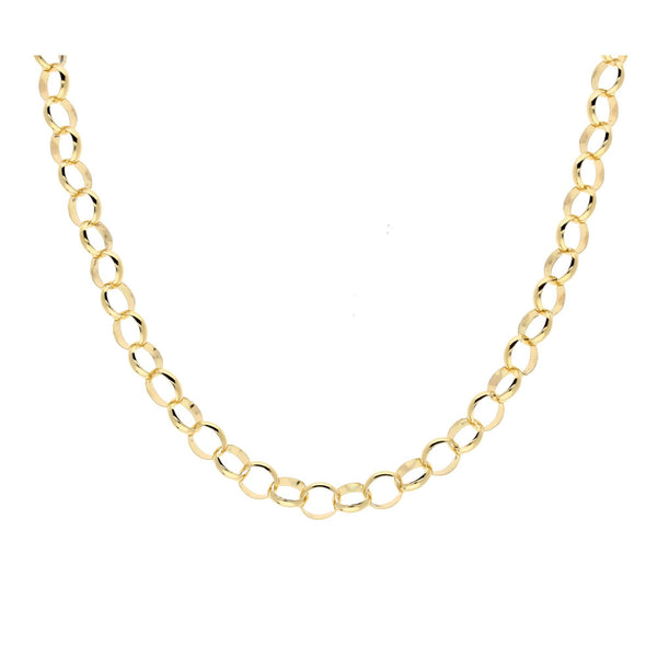 Ladies 22" 9ct Yellow Gold Belcher Chain - 13.00g