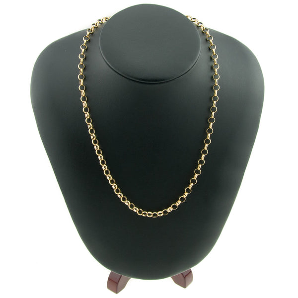 Ladies 22" 9ct Yellow Gold Belcher Chain - 13.00g