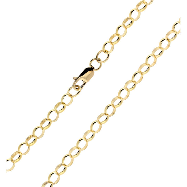 Ladies 22" 9ct Yellow Gold Belcher Chain - 13.00g
