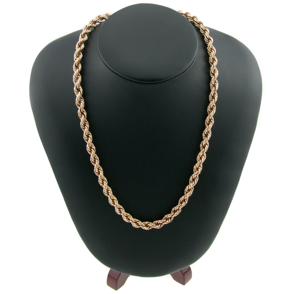 9ct Yellow Gold 18" Rope Chain - 26.90g