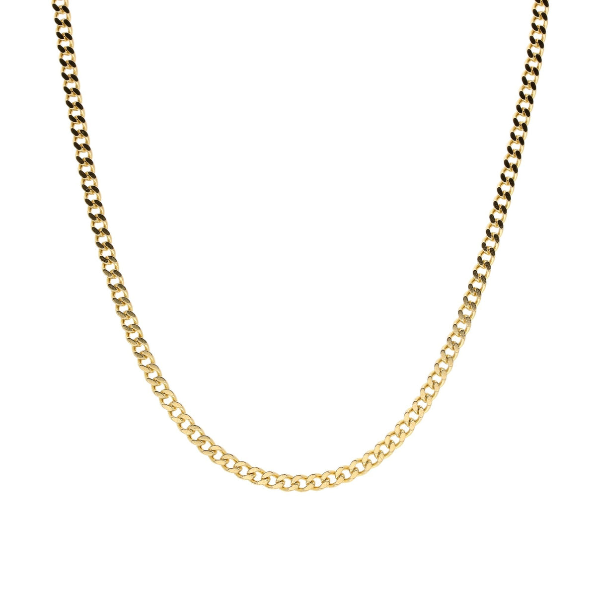 Ladies 20" 9ct Yellow Gold Curb Chain - 6.80g