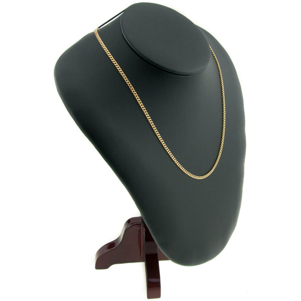 Ladies 20" 9ct Yellow Gold Curb Chain - 6.80g