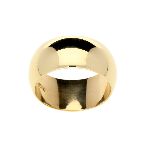 9ct Yellow Gold 10mm Wedding Ring - 10.90g