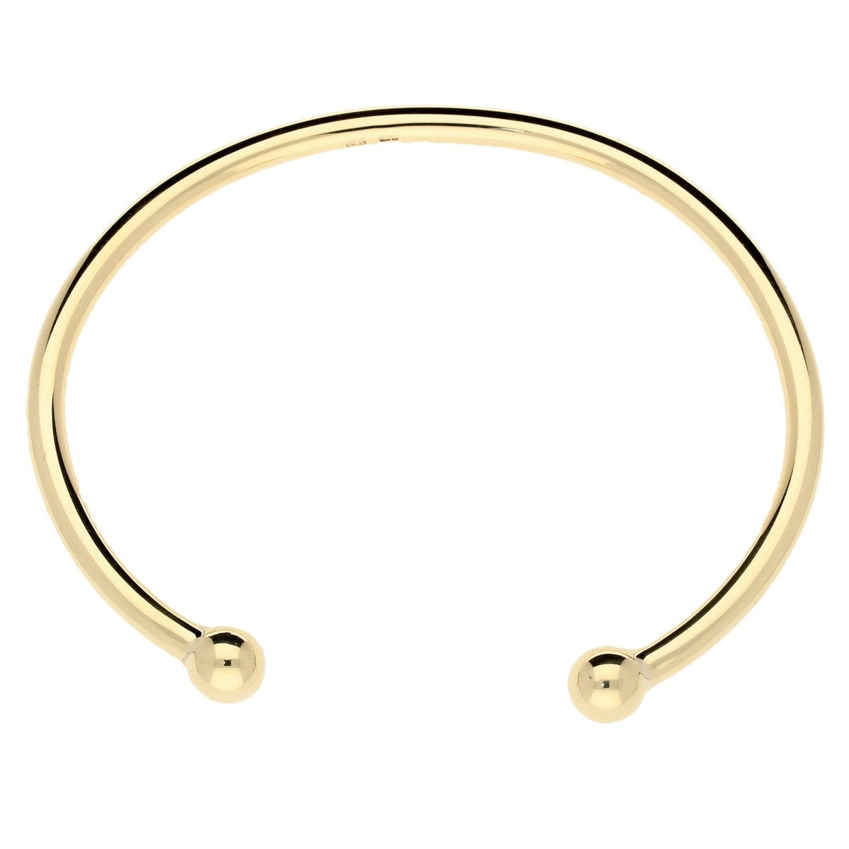 9ct Yellow Gold Gents Torque Bangle - 25.30g