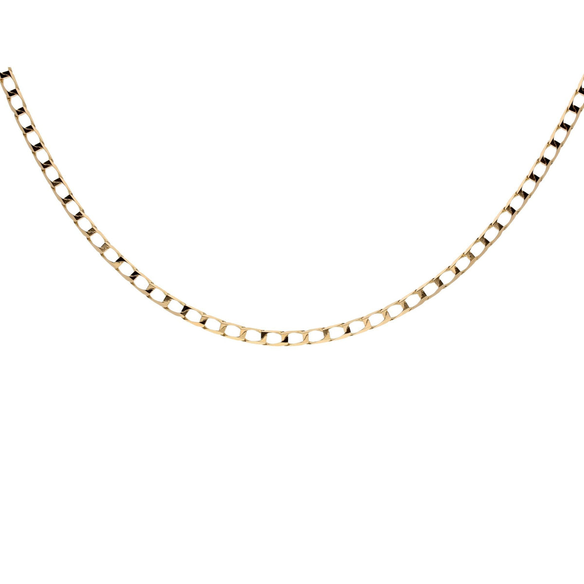 Ladies 20” 9ct Yellow Gold Curb Chain – 4.20g
