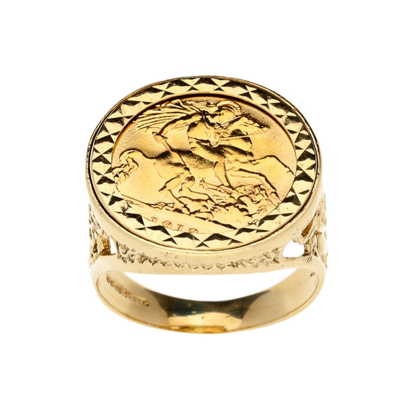 1912 Half Sovereign Gold Ring