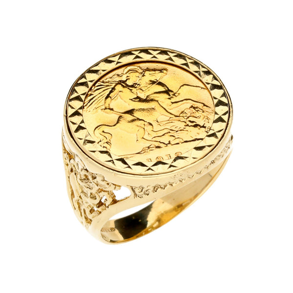 1912 Half Sovereign Gold Ring