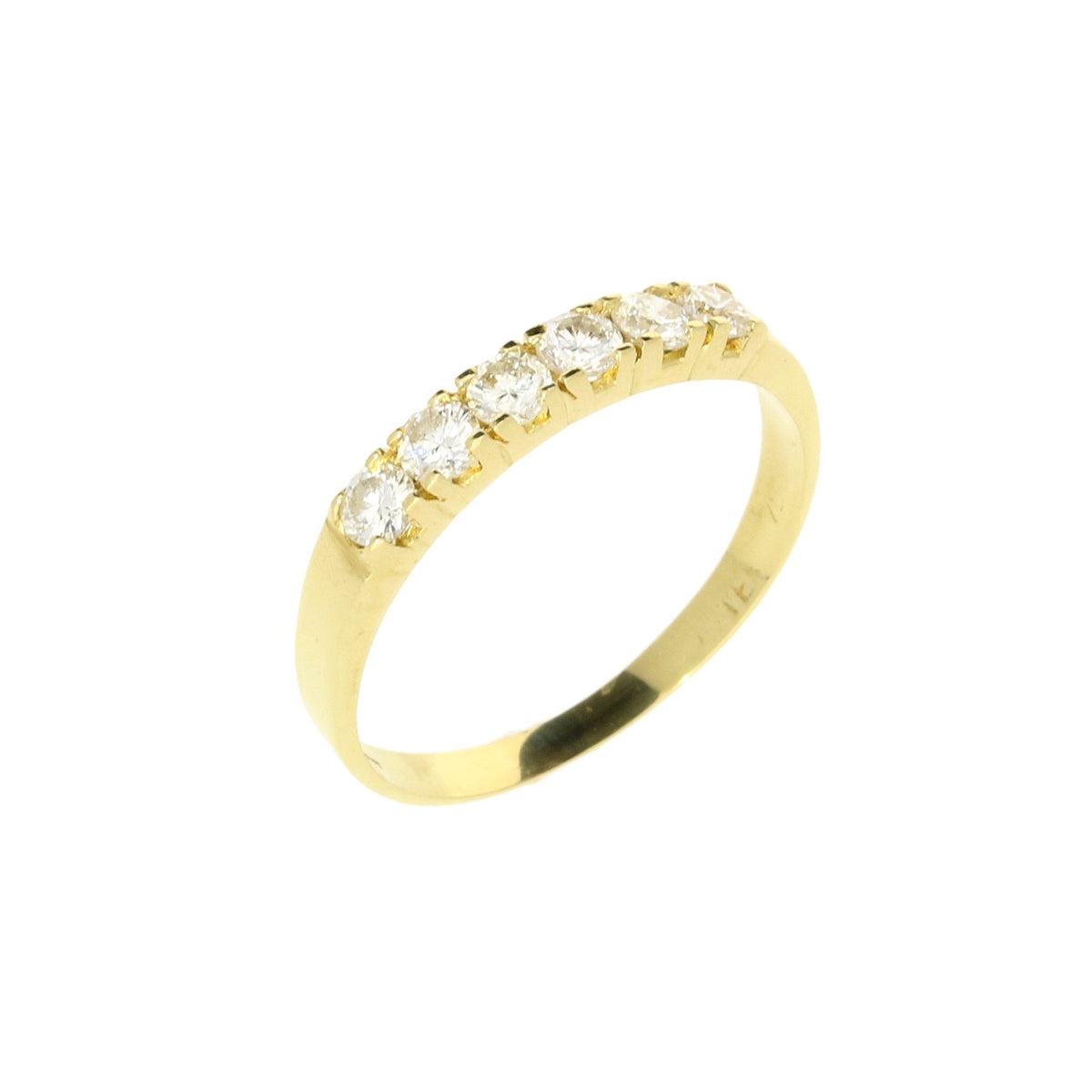 18ct Yellow Gold Diamond Half Eternity Ring - 0.50ct