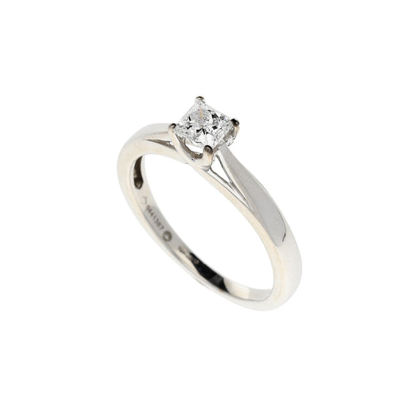 Canadian Ice Diamond' Princess Cut Engagement Ring - 0.40ct