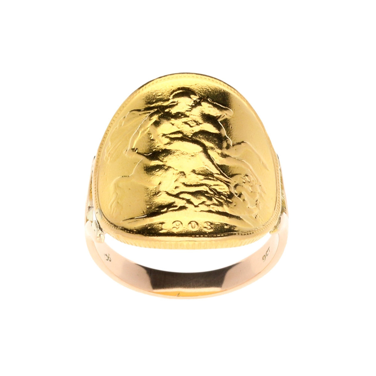1903 Full Bent-Over Sovereign Ring - 9.50g