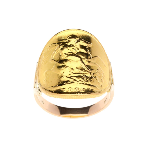 1903 Full Bent-Over Sovereign Ring - 9.50g