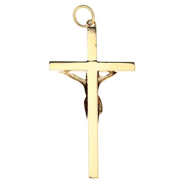 9ct Yellow Gold Crucifix - 5.70g