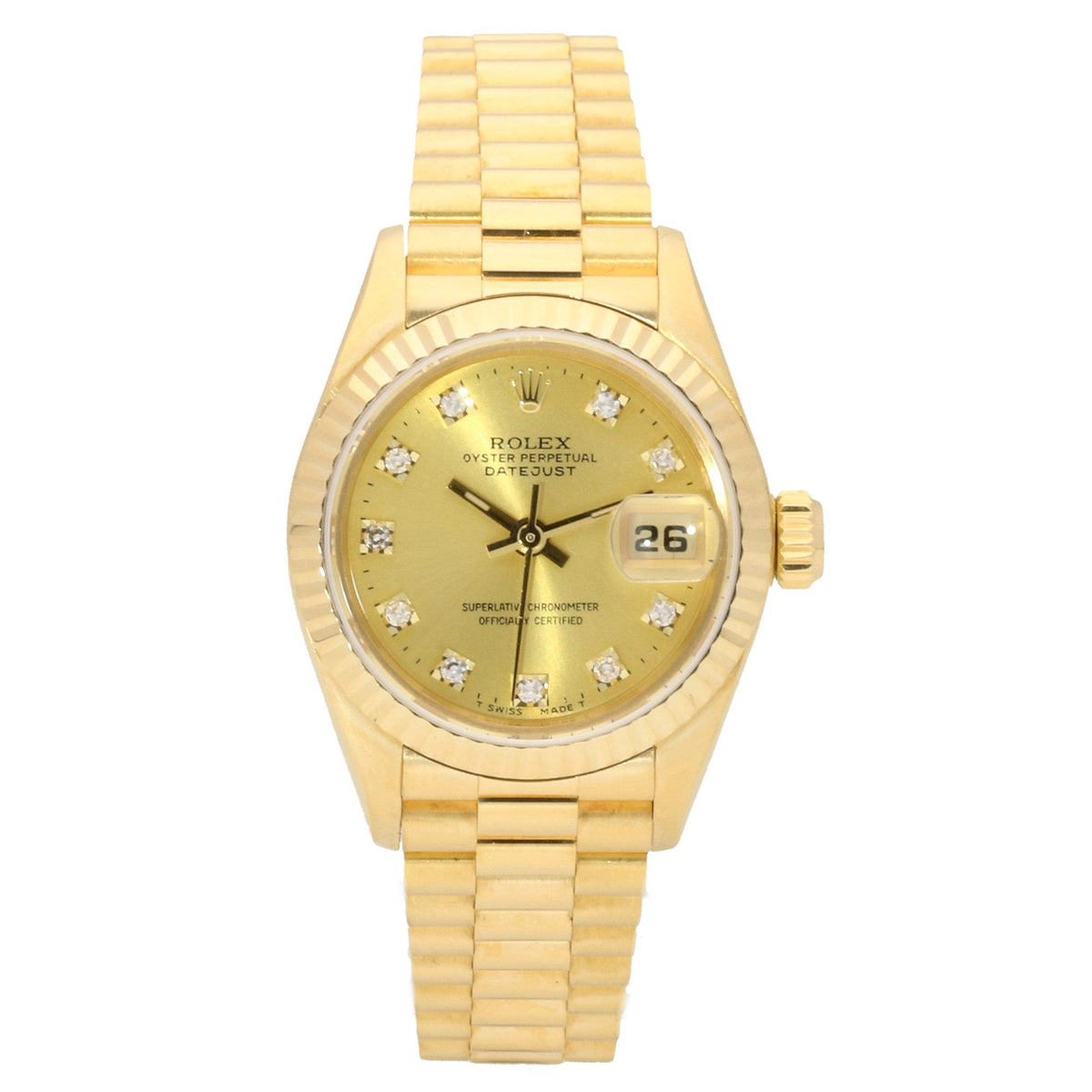 Datejust 69178 - Ladies Gold Watch - Diamond Dial - 1995