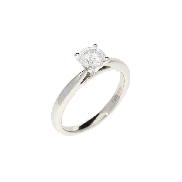IGI Certified Platinum 0.70ct Diamond Engagement Ring