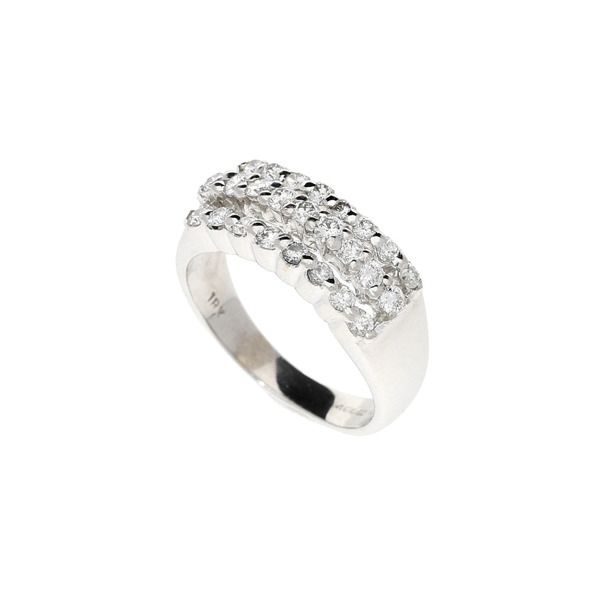 18ct White Diamond Cluster Ring - 0.50ct